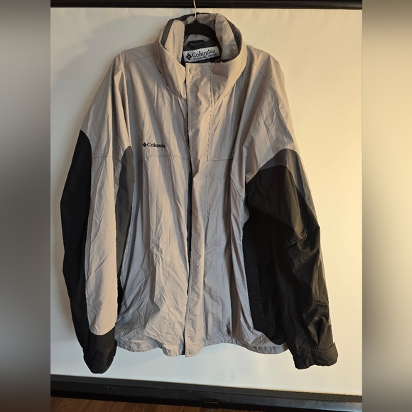 COLUMBIA INTERCHANGE MEN'S SKI/SNOWBOARD JACKET GRAY/BLACK SIZE 2XL